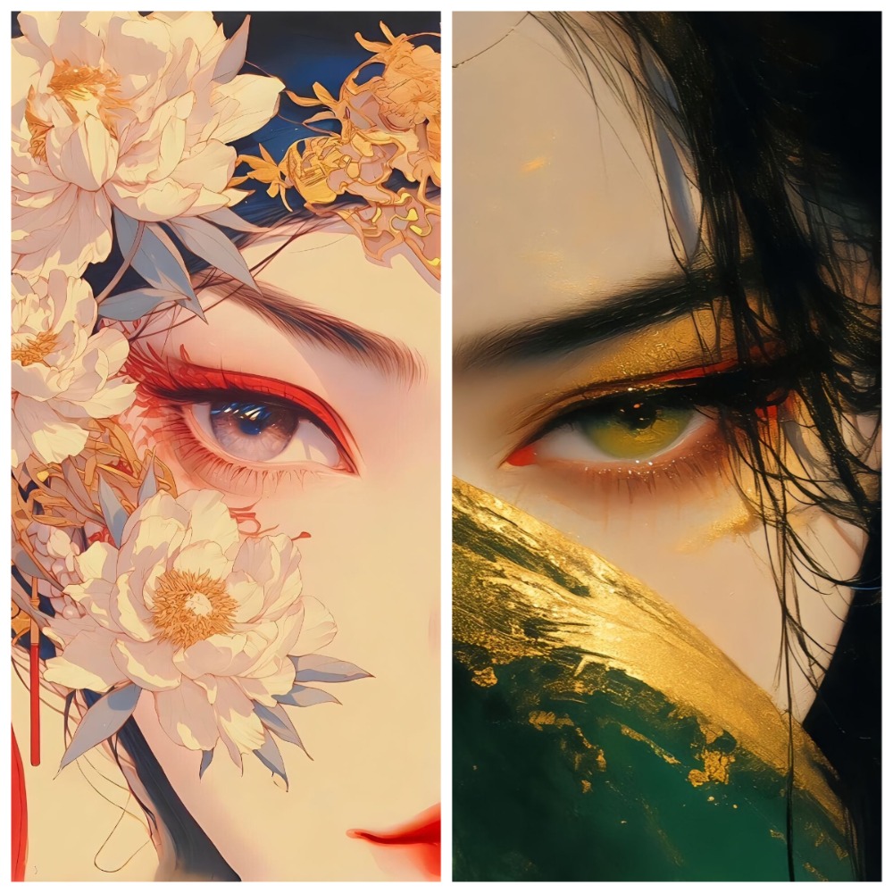 Beauty Makeup Wallpaper - 500/1000/1200/2000PCS Puzzle Chinese Style Beauty Makeup