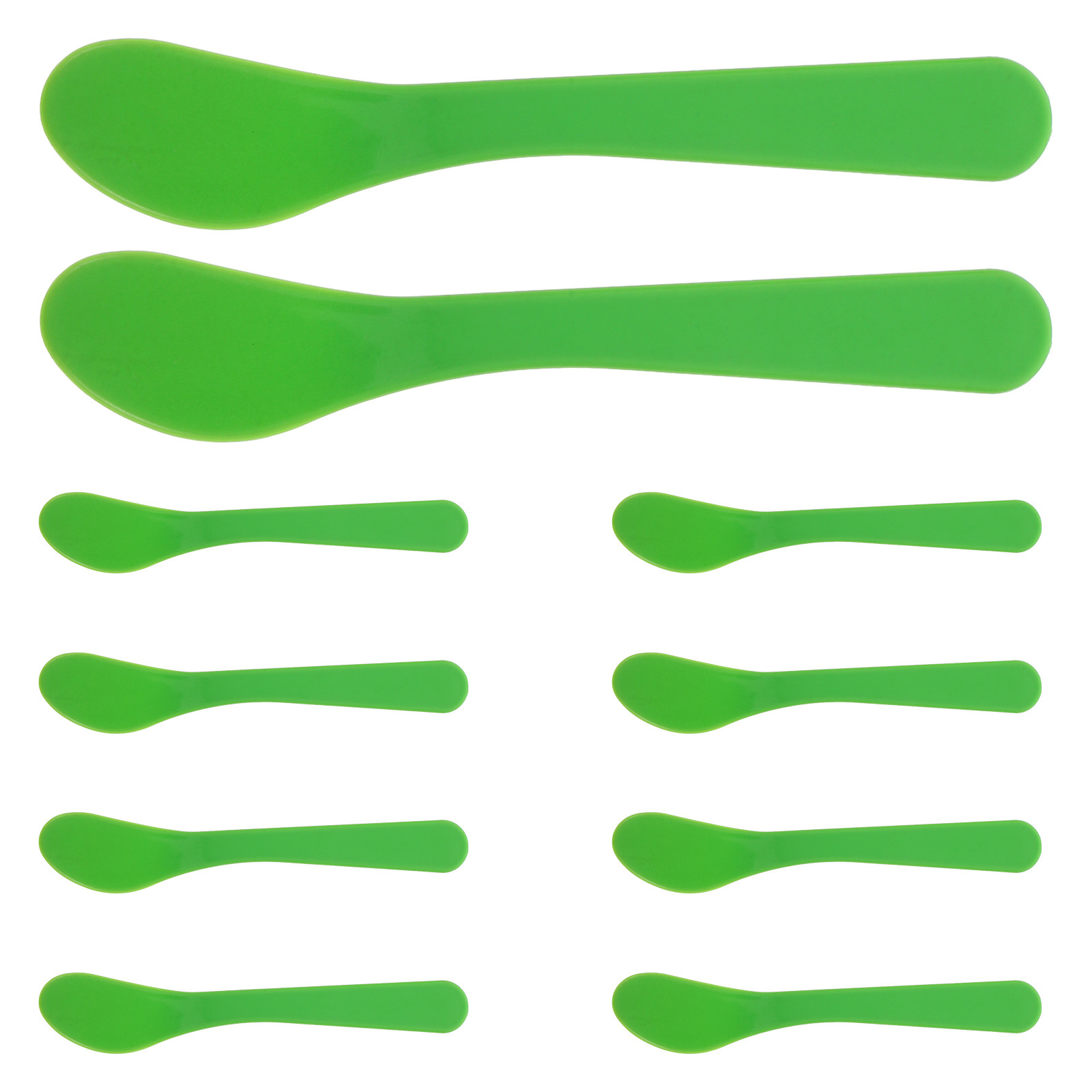 Makeup Beauty Set - 10Pcs Spatula Set PP Handle Facial
