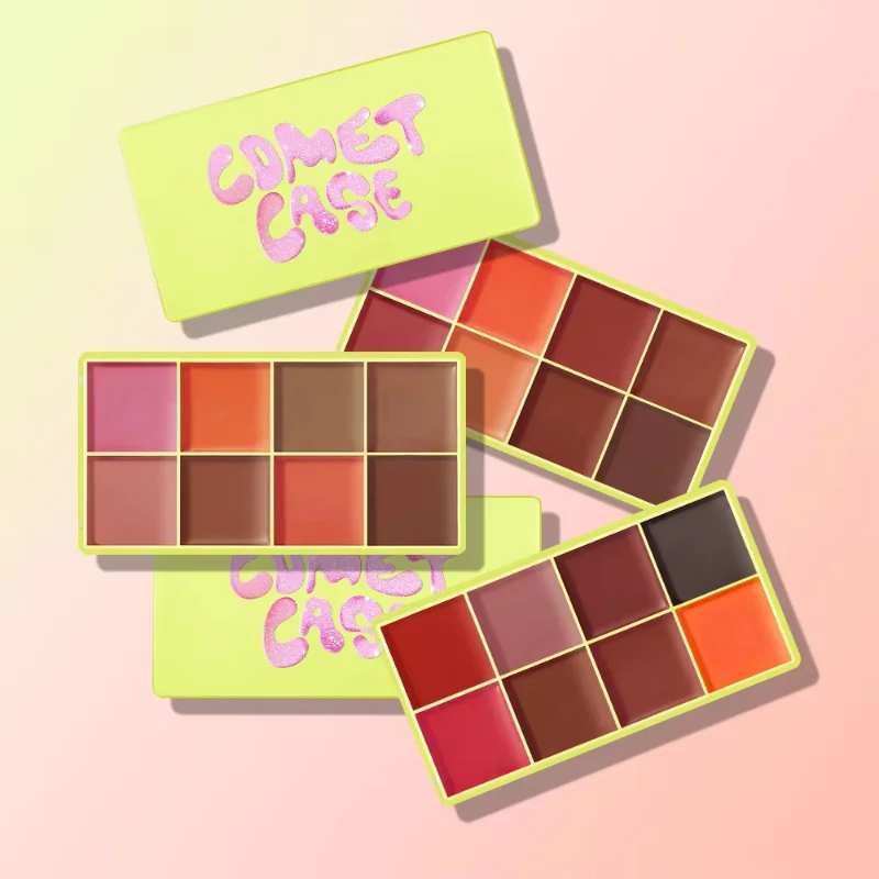 Highlighter Bronzer Palette - Eyebrow Cream Blush Curve Case Cream