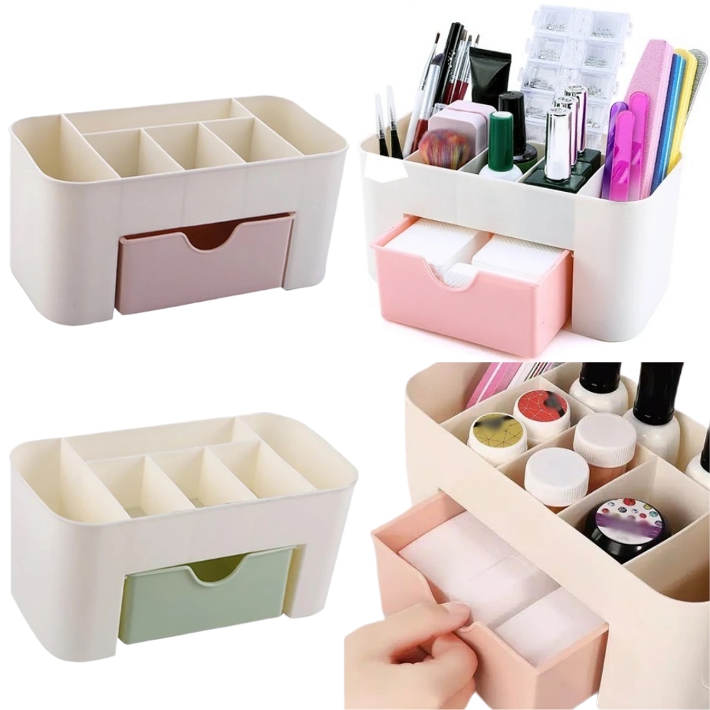 Beauty Kiss Makeup - Nail Art Organizer Desktop Drawer Cosmetic