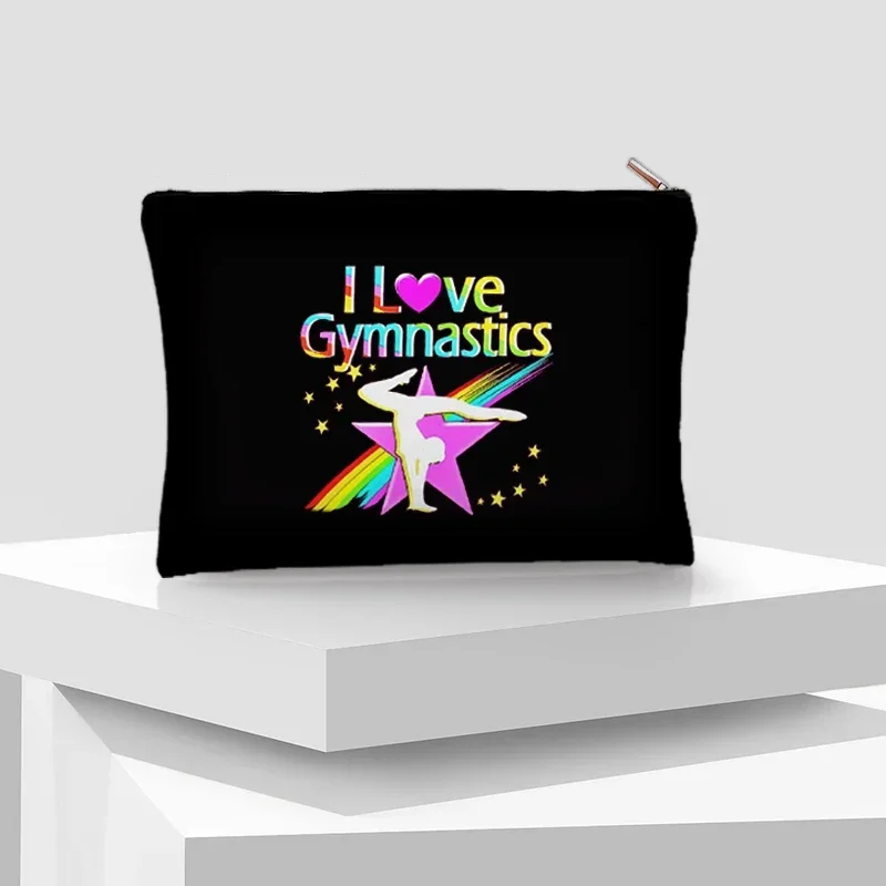 I Love Gymnastics Zipper Pouch - Beauty Kiss Makeup 评论和价格