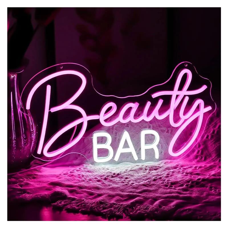 Beauty Bar Neon Sign Dimmable  - Beauty Makeup Wallpaper 评论和价格