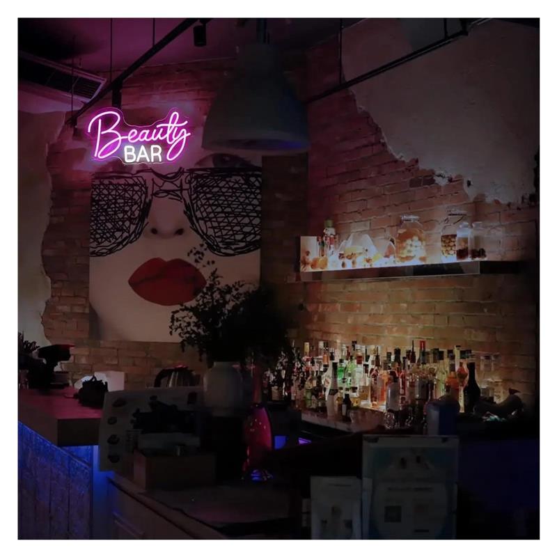 Beauty Bar Neon Sign Dimmable  - Beauty Makeup Wallpaper 评论和价格