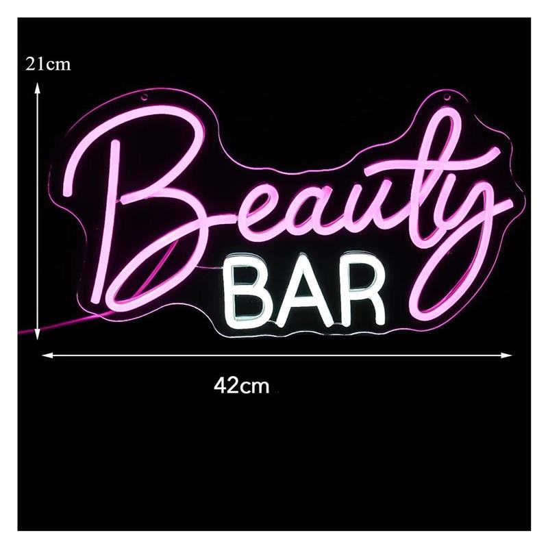 Beauty Bar Neon Sign Dimmable  - Beauty Makeup Wallpaper 评论和价格