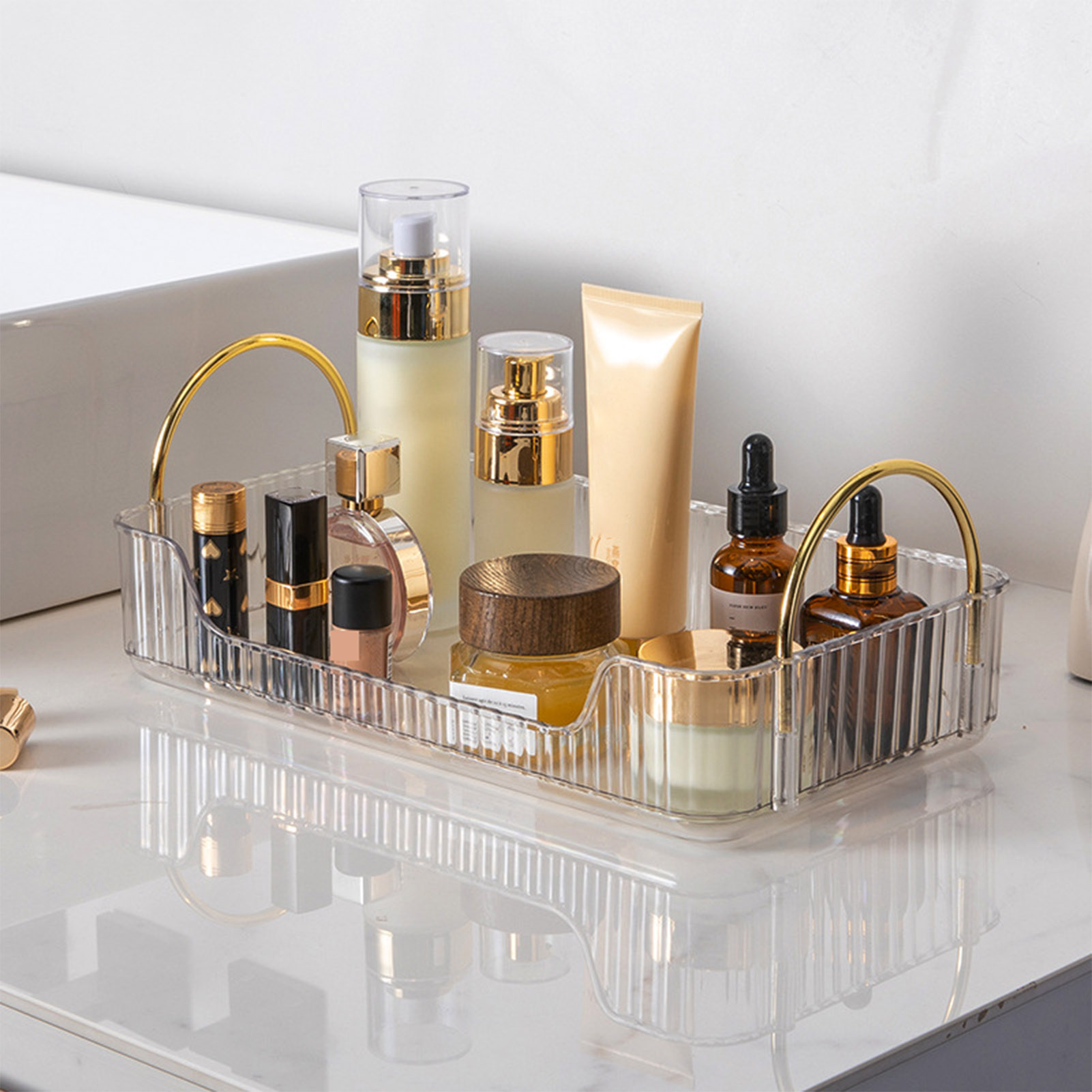 Bathroom Organizer Rack Light  - Beauty Makeup Box 评论和价格