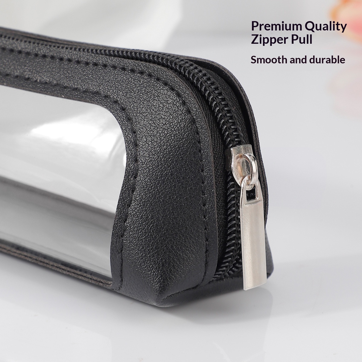 Small Clear PU Leather Travel  - Beauty Makeup Bag 评论和价格