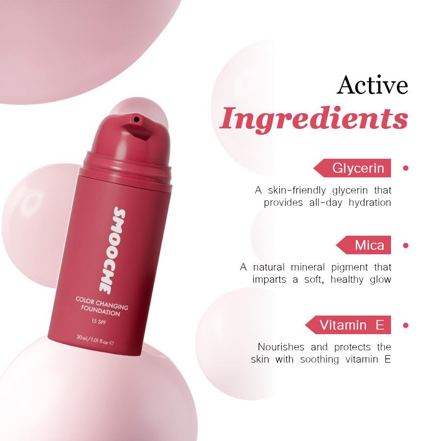 SMOOCHE Color Changing Foundat - Concealer Full Coverage 评论和价格