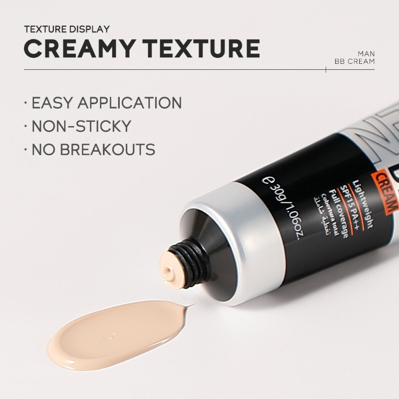 Men's BB Cream SPF15 PA++ Full - Concealer Full Coverage 评论和价格