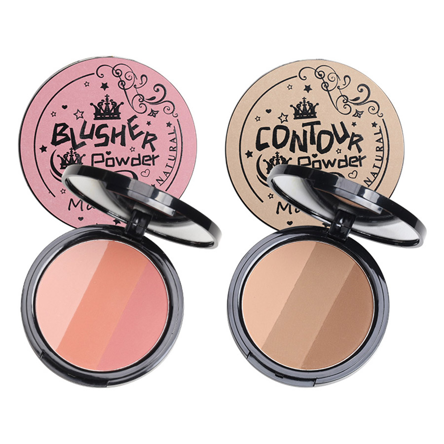 3in1 Three Colors Powder Tray  - Highlighter Bronzer Palette 评论和价格