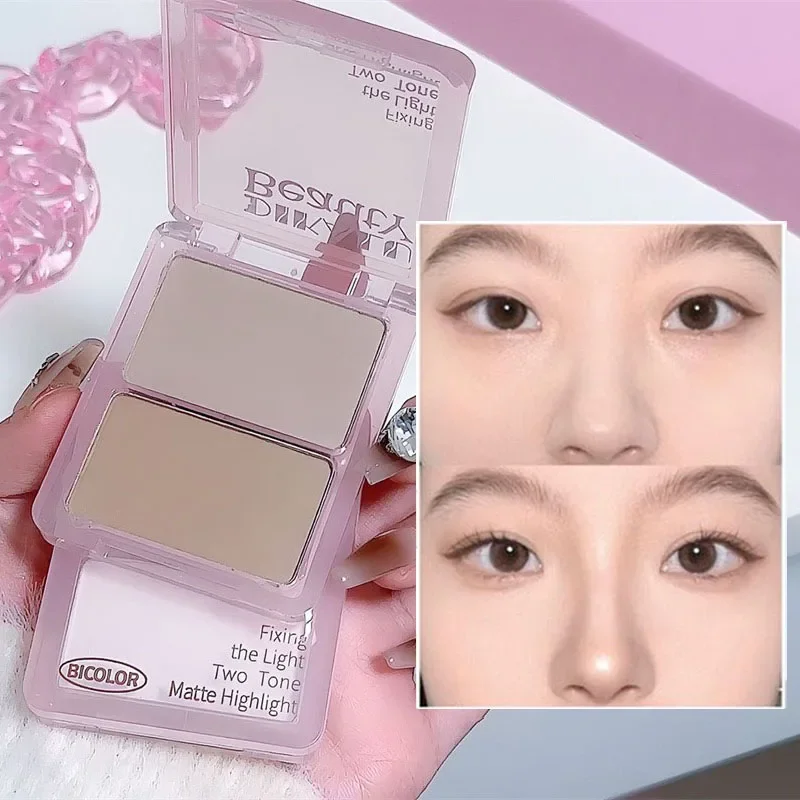 Two-tone Highlight Contour Pal - Highlighter Bronzer Palette 评论和价格