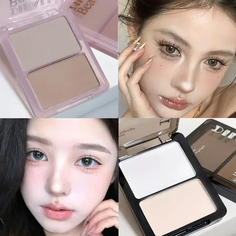 Two-tone Highlight Contour Pal - Highlighter Bronzer Palette 评论和价格