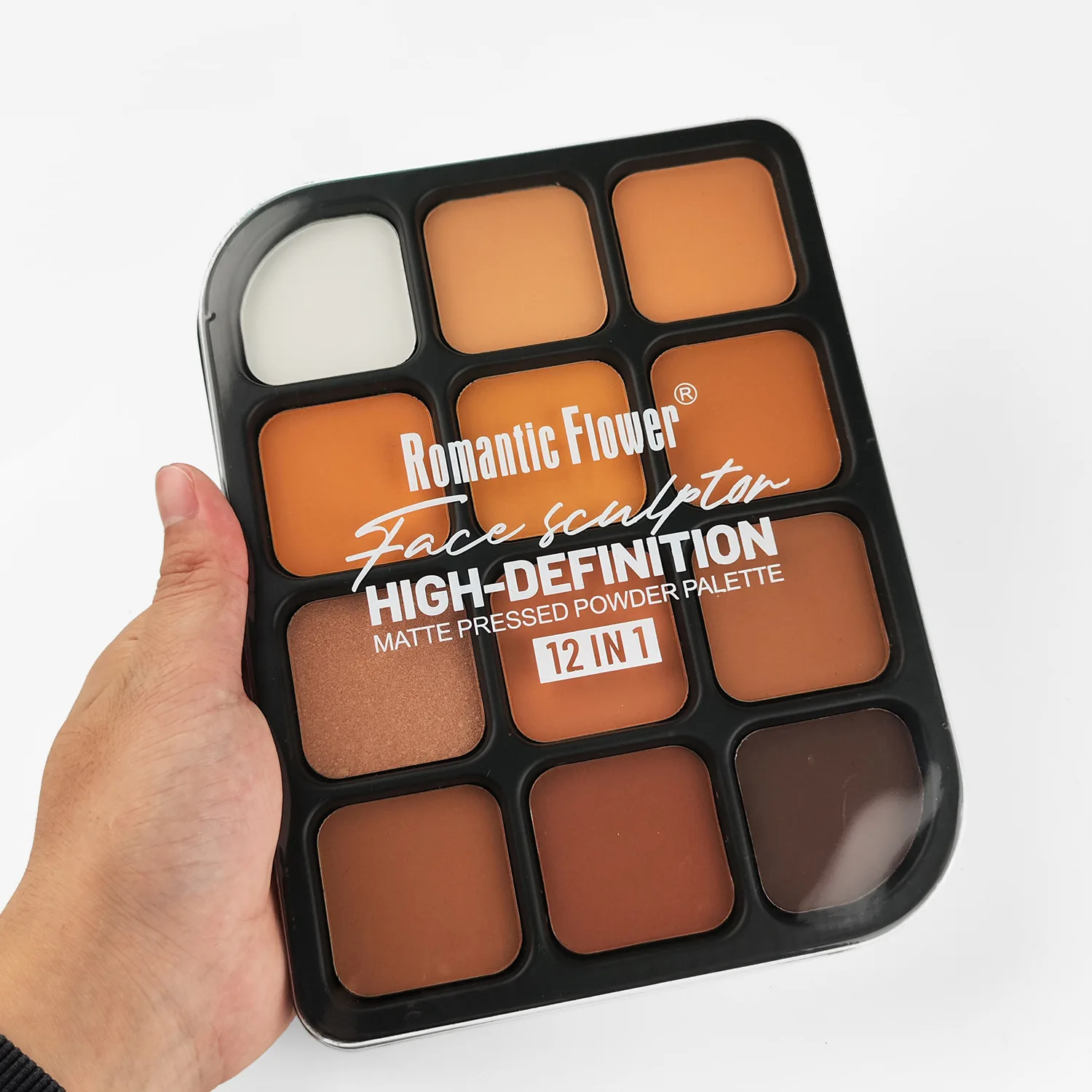 Deep Skin 12-Color Matte Conto - Highlighter Bronzer Palette 评论和价格