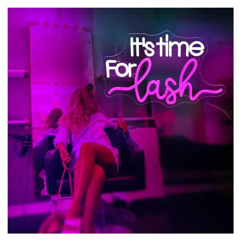 It's Time For Lash Neon Sign F - Beauty Makeup Wallpaper 评论和价格
