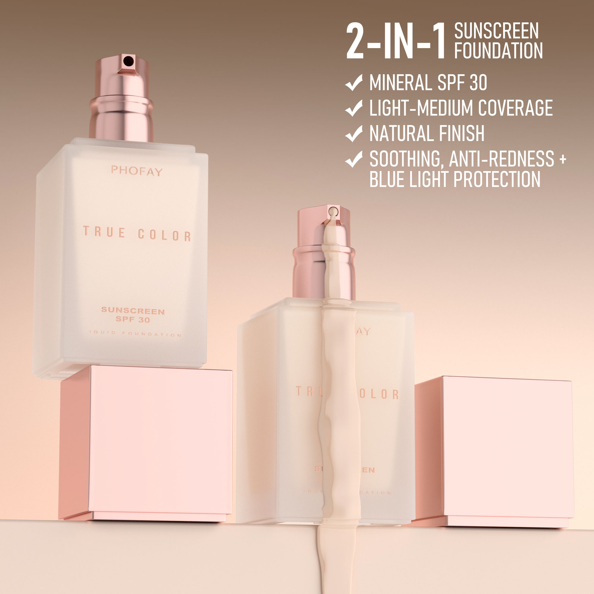 4 In 1 Foundation Long-wearing - Concealer Full Coverage 评论和价格
