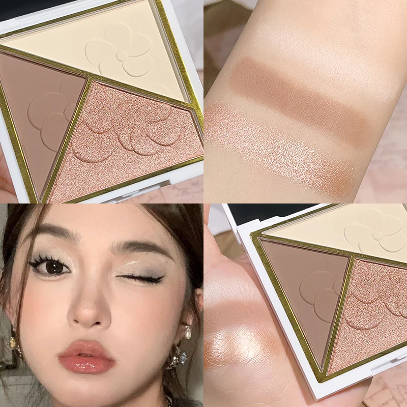 HISYI contour palette three-in - Highlighter Bronzer Palette 评论和价格