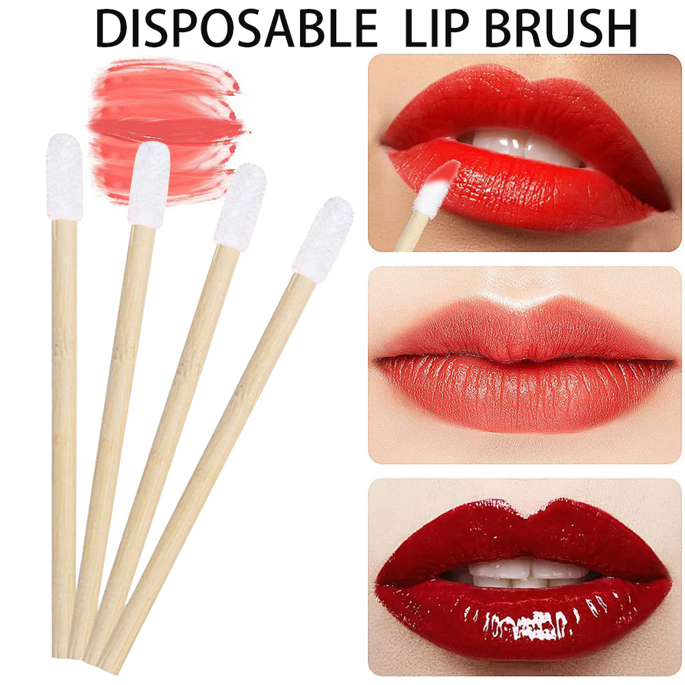 50/100pcs Lip Brushes Kits Bam - Beauty Kiss Makeup 评论和价格