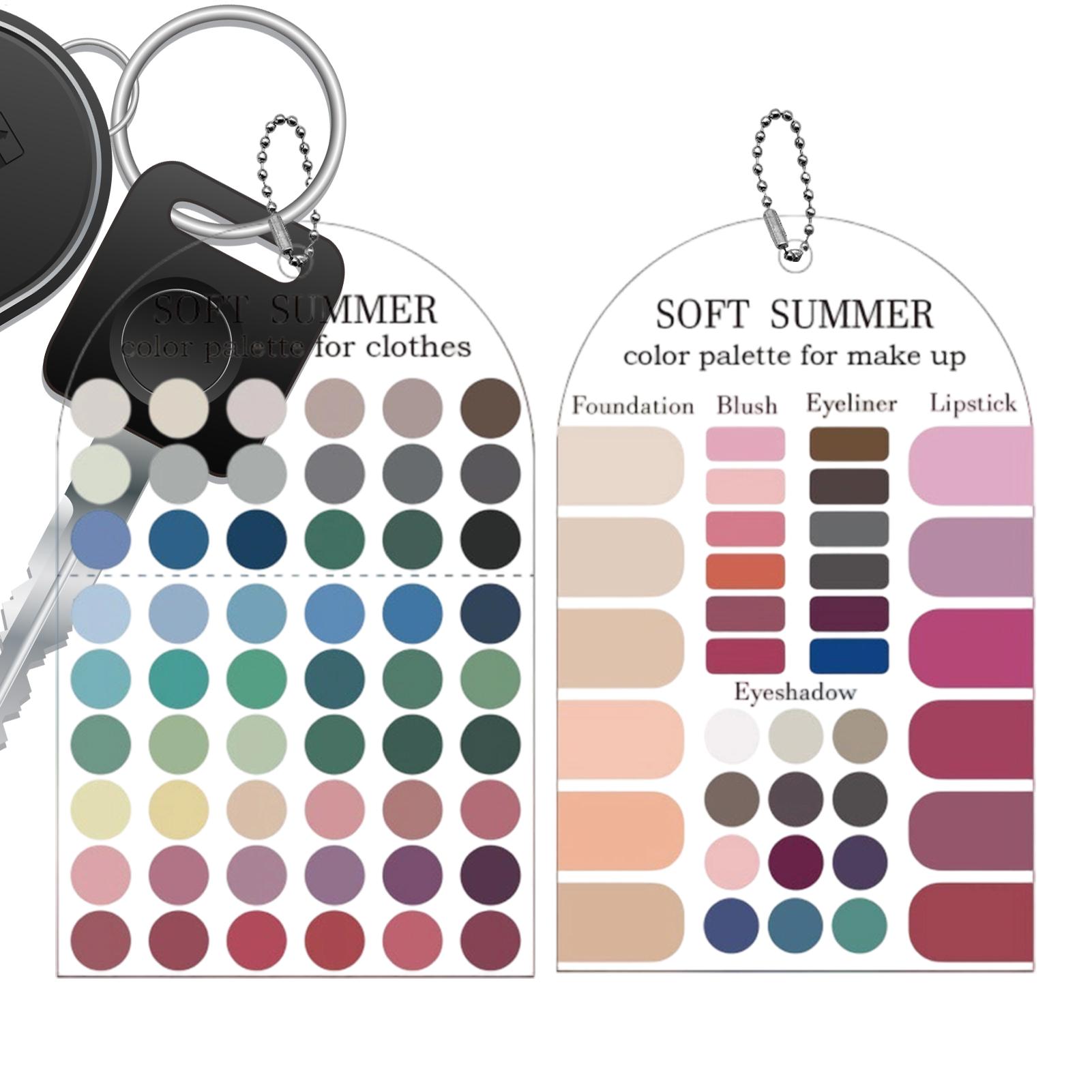 Soft Summer Color Palette Card - Beauty Kiss Makeup 评论和价格