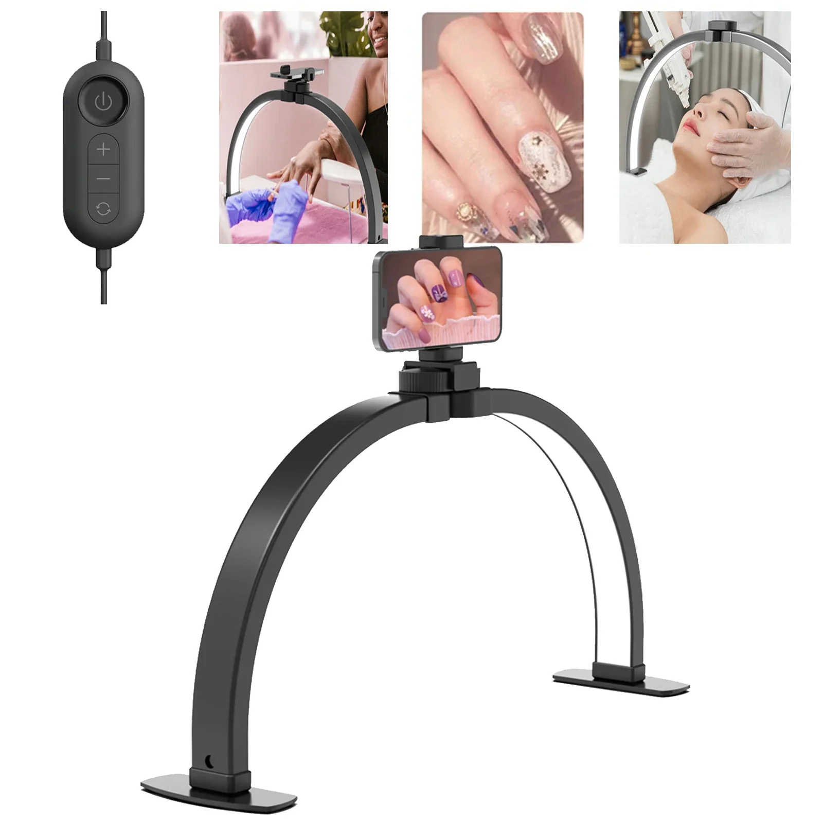LFor EU/US/UK Plug LED Half Mo - Beauty Makeup Uk 评论和价格