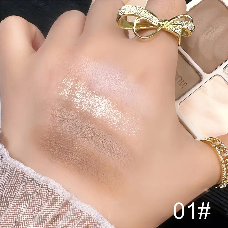 Four Colors Highlighting & Con - Highlighter Bronzer Palette 评论和价格