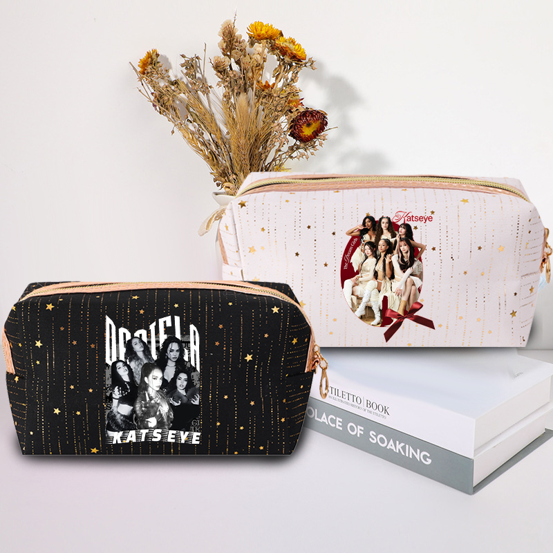 Fashion K POP K-KATSEYE Makeup - Beauty Makeup Bag 评论和价格