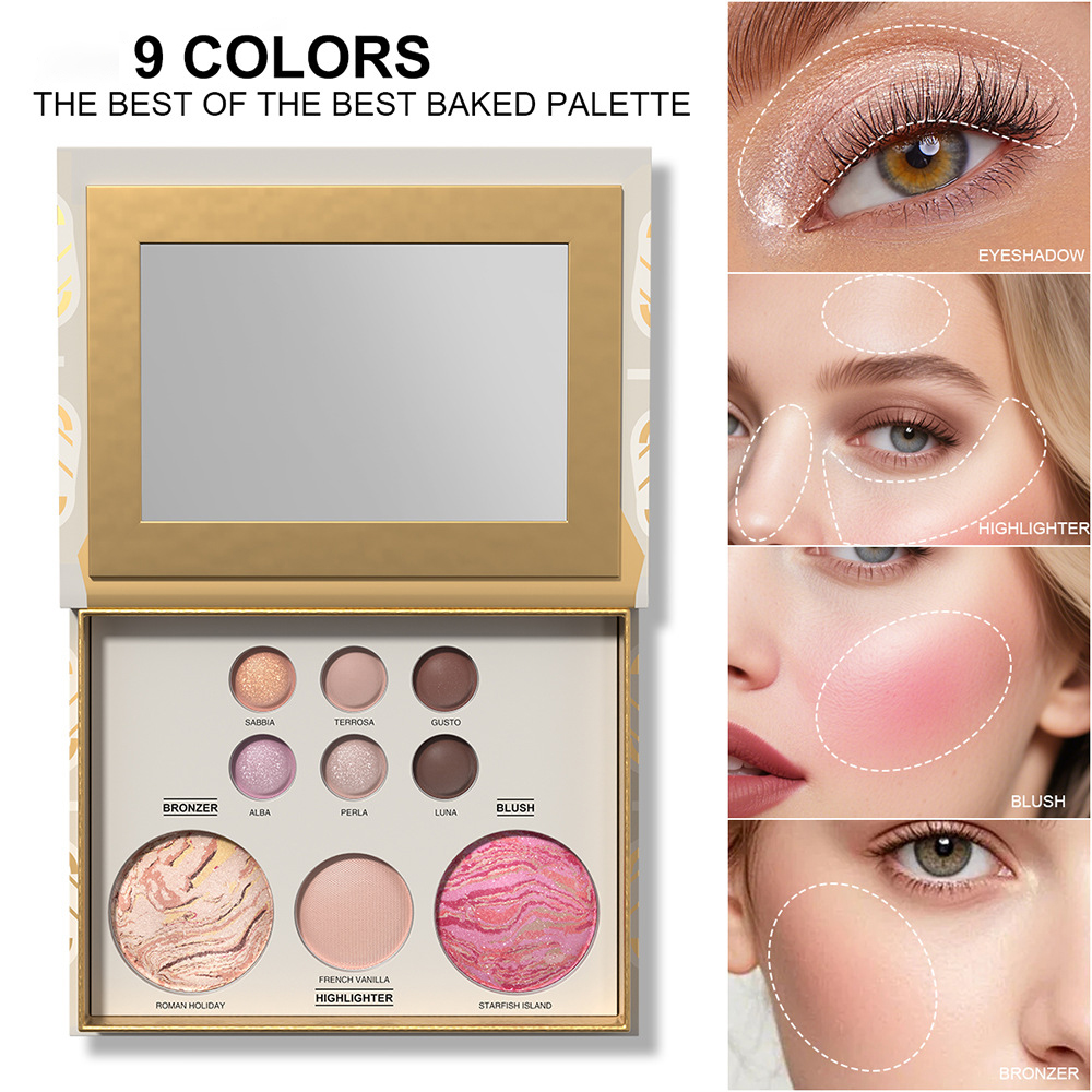 All-in-one Makeup Palette with - Highlighter Bronzer Palette 评论和价格
