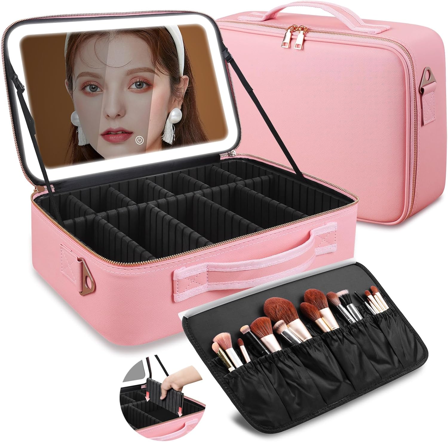 Large Capacity Makeup Bag 15'' - Beauty Makeup Bag 评论和价格