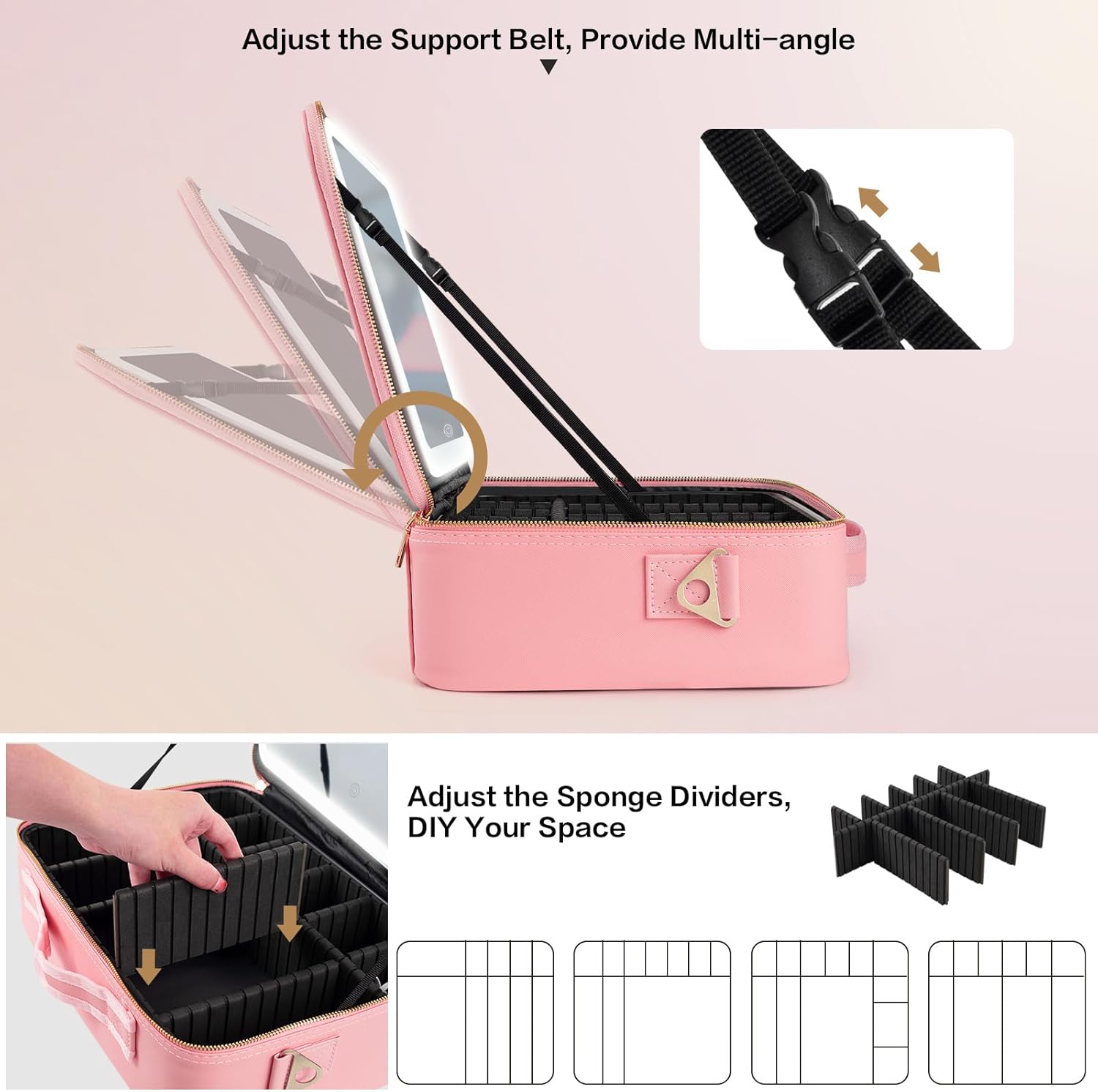 Large Capacity Makeup Bag 15'' - Beauty Makeup Bag 评论和价格
